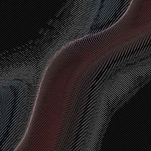 Abstract image of flowing lines in lilac and dark grey, representing fluid movement.